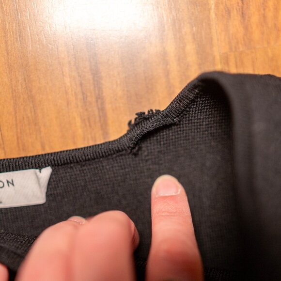 Babaton Black Knit Stretch Bodycon Dress Women’s Size Small - Picture 4 of 7